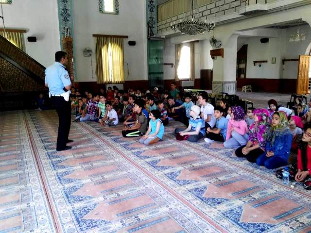 Kuran kursu öğrencilerine trafik semineri verildi