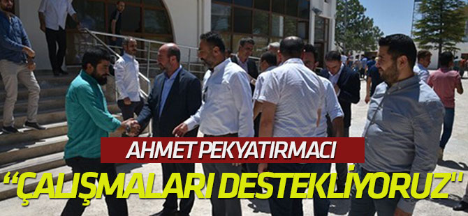 "İstihdama yönelik çalışmaları destekliyoruz"