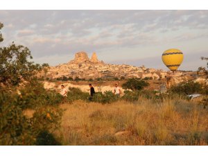 Turistler Kapadokya'ya hayran