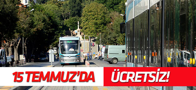 Konya'da 15 Temmuz'da "16.00-06.00" arası  toplu ulaşım ücretsiz