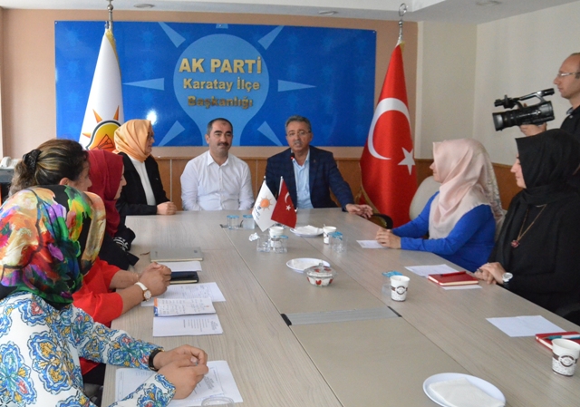 Başkan Hançerli'den Ak Parti Karatay İlçe Teşkilatına Ziyaret