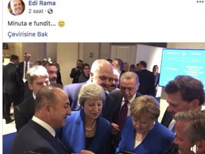 NATO zirvesinde liderler Hırvatistan-İngiltere maçını takip etti