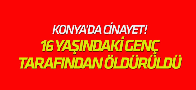 Konya'da cinayet