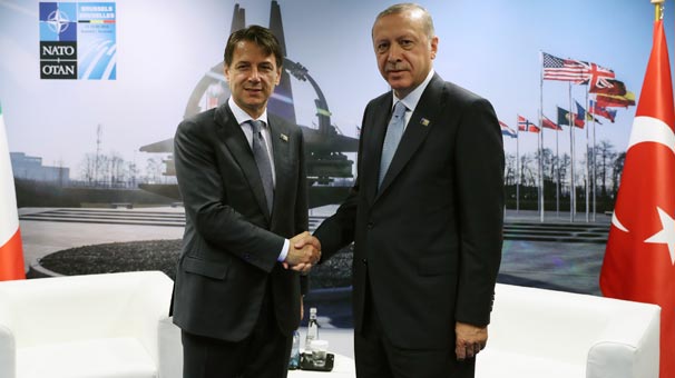 Cumhurbaşkanı Erdoğan, İtalya Başbakanı Conte ile görüştü