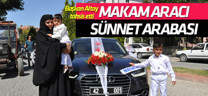 Başkan Altay, makam aracını şehit çocuklarına tahsis etti