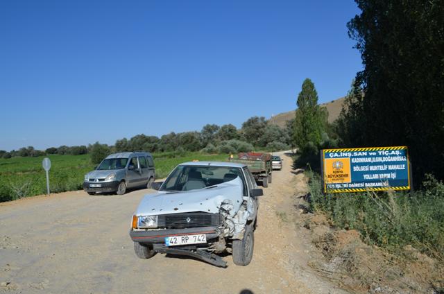Ilgın'da trafik kazası: 1 yaralı