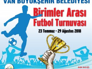 Van Büyükşehir Belediyesinden birimler arası futbol turnuvası
