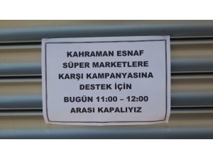 Süpermarketlere kızan küçük esnaf kepenk kapattı