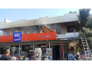 Milas’ta korkutan ev yangını