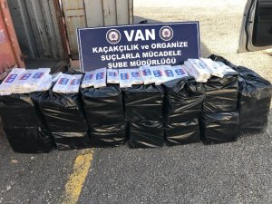 Van’da 9 bin paket kaçak sigara ele geçirildi