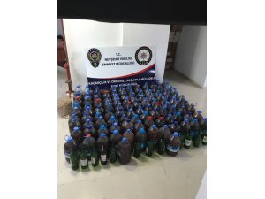 Nevşehir'de kaçak içki operasyonu