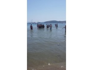 Boğulan genci kurtarmak için seferber oldular