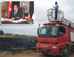 Çumra Belediyesinden yangına geçit yok