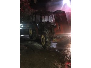 Tekirdağ’da traktör yangını
