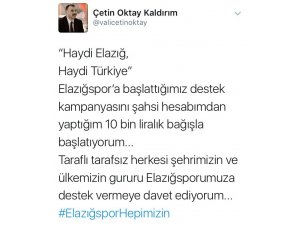 Elazığspor için sosyal medyada kampanya
