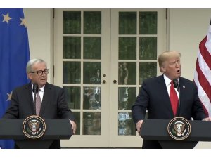 ABD Başkanı Trump Avrupa Komisyonu Başkanı Juncker’i ağırladı