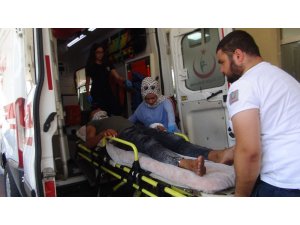 Park halindeki araca çarpan otomobilin sürücüsü yaralandı