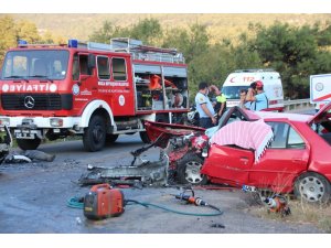 Bodrum’da iki araç kafa kafaya çarpıştı: 1 ölü, 3 yaralı