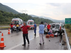 Bolu TEM Otoyolu’nda zincirleme kaza: 1 ölü