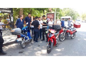 Trafiğe uygun olmayan motosikletler polisten kaçamıyor