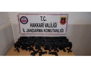 Sınırda 119 adet kurusıkı tabanca ele geçirildi