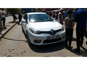 Minik Leyla’nın babasına otomobil çarptı