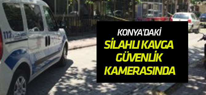 Silahlı kavga güvenlik kamerasında