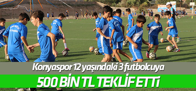 Konyaspor 12 yaşındaki 3 futbolcuya 500 bin bonservis teklif etti