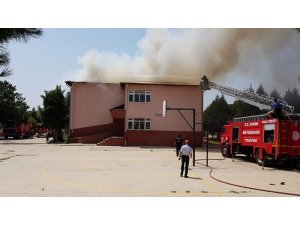 Aydın’da okul yangını