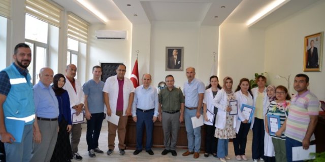 ‘Evde Sağlık Hizmetleri’ personeline başarı belgesi