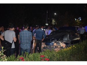 Ters yöne giren araç üç araca birden çarptı: 3 yaralı