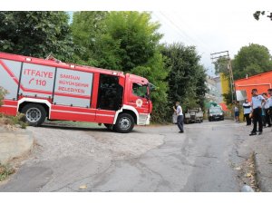 Mahalleyi korkutan yangın