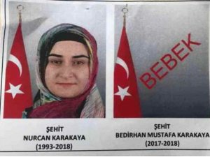 Şehit anne ve bebeği, üs bölgeye eşine doğum günü sürprizi yapmak için gitmiş