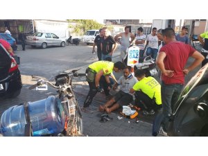 Edremit’te motosikletler çarpıştı: 1 yaralı