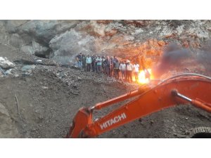 Maden ocağında mahsur kalan 4 işçi böyle kurtarıldı