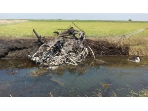 Rusya’da düşen helikopterde pilot yanarak can verdi