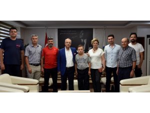 Başkan Kayda, Türkiye şampiyonunu ağırladı
