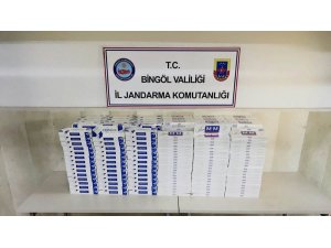 Bingöl’de 5 bin paket kaçak sigara ele geçirildi