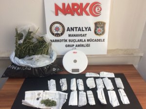 Manavgat’ta uyuşturucuya kağıtlı kamufle