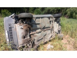 Kırşehir’de otomobil takla attı: 1 ölü