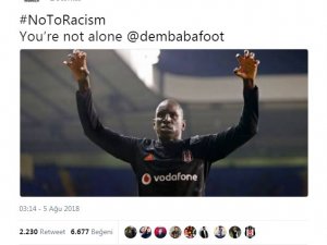Beşiktaş’tan Demba Ba’ya: "Yalnız değilsin"