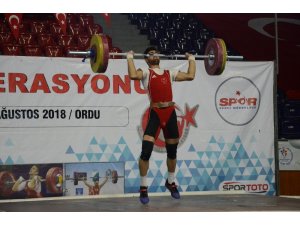 Ordu’daki halter şampiyonası sona erdi