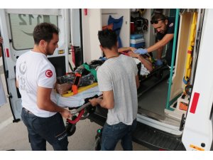 Samsun’da inşaattan düşen işçi ağır yaralandı