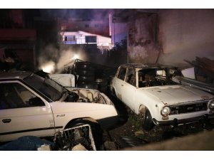 Hurdalıkta çıkan yangın 2 evi kül etti
