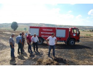 Arı kovanları yangında küle döndü