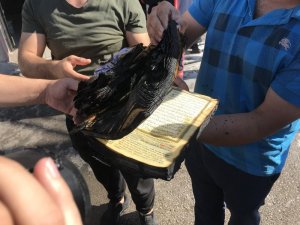 Her şey yandı, bir tek Kuran-ı Kerim yanmadı