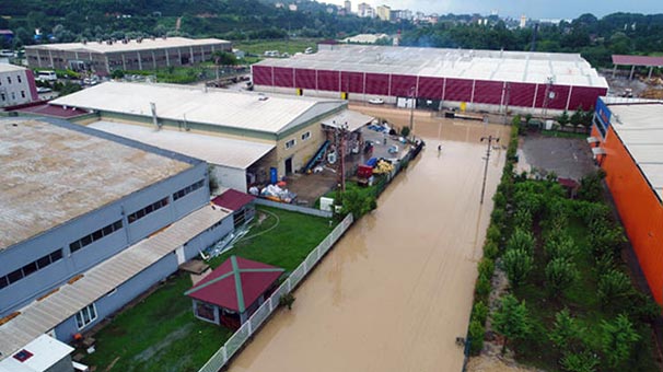 Fatsa’da OSB sular altında kaldı