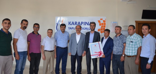 Karapınar'da devir işlemi