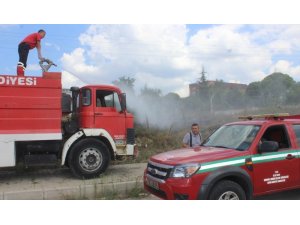 Tavşanlı’da ot yangını