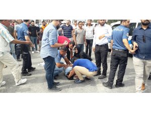 Otomobilin çarptığı kadın ağır yaralandı